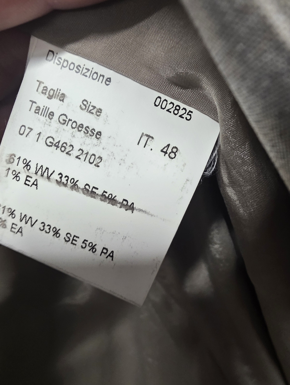 Piazza Sempione Gray Pinstripe Wool Silk Blazer Jacket IT 48 US 12 Made in Italy - Picture 6 of 8
